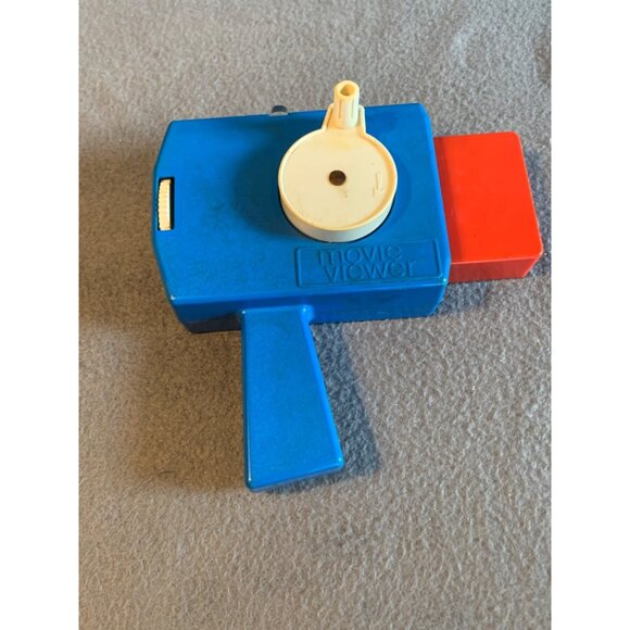 Vintage 1973 Six Million Dollar Man Movie Viewer Kenner Blue Red Retro Toy - Picture 10 of 11